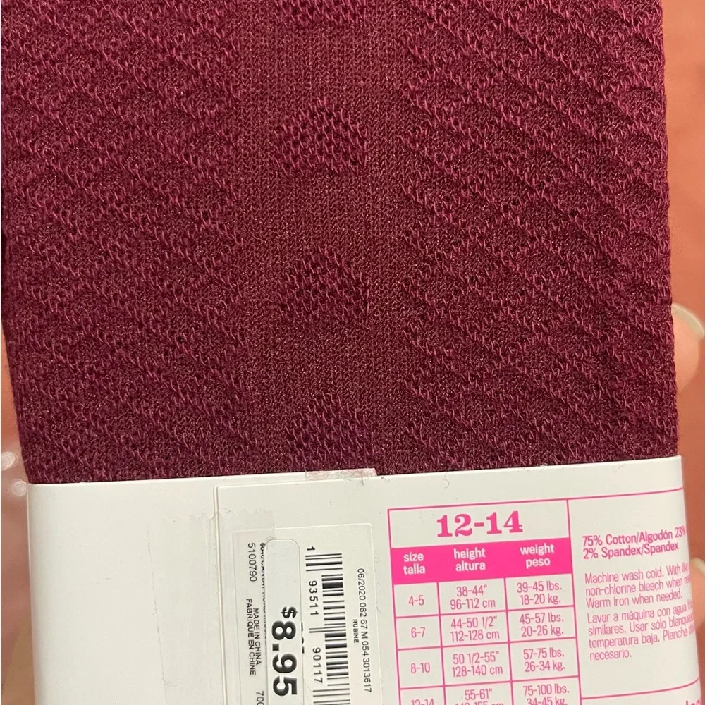 The Children's Place Burgundy Girl's Tights